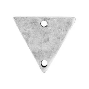 17mm Antique Silver Triangle Pewter Link