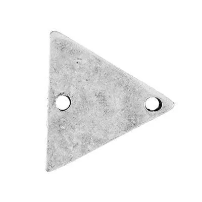 17mm Antique Silver Triangle Pewter Link