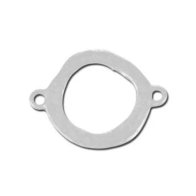30mm Antique Silver Hammered Round Pewter Link
