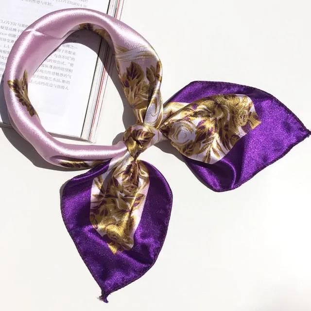 50*50 Multifunction Silk Scarf women