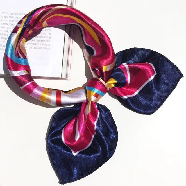 50*50 Multifunction Silk Scarf women