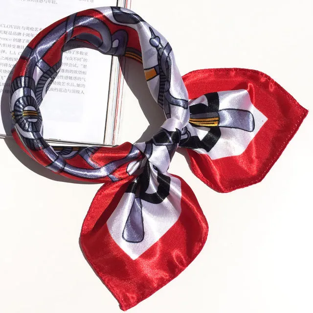 50*50 Multifunction Silk Scarf women