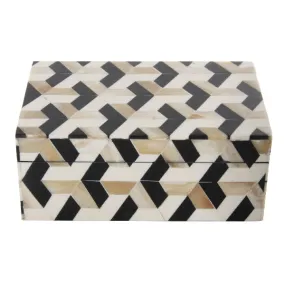 Bone Box Black Cream And White