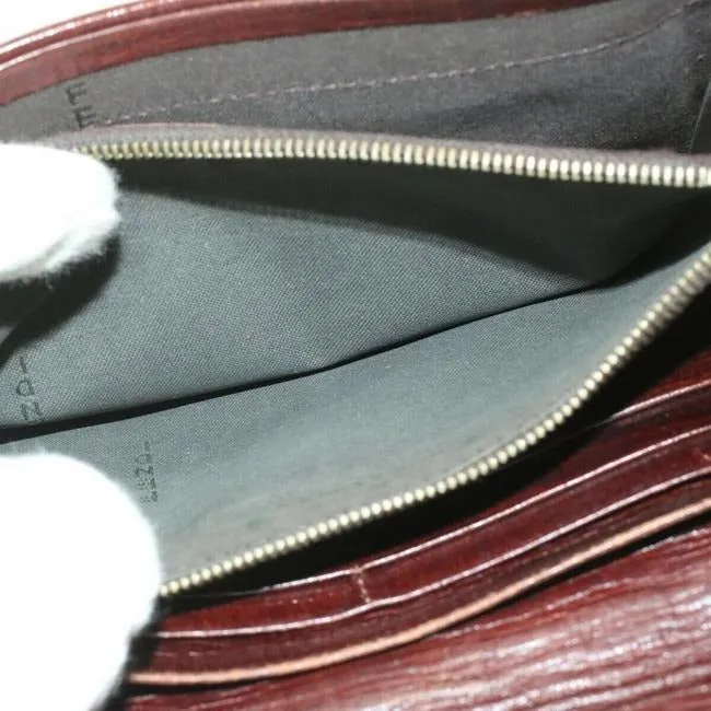 Fendi Tobacco Zucchino Print Continental Style With Chrome Ff Snap Wallet