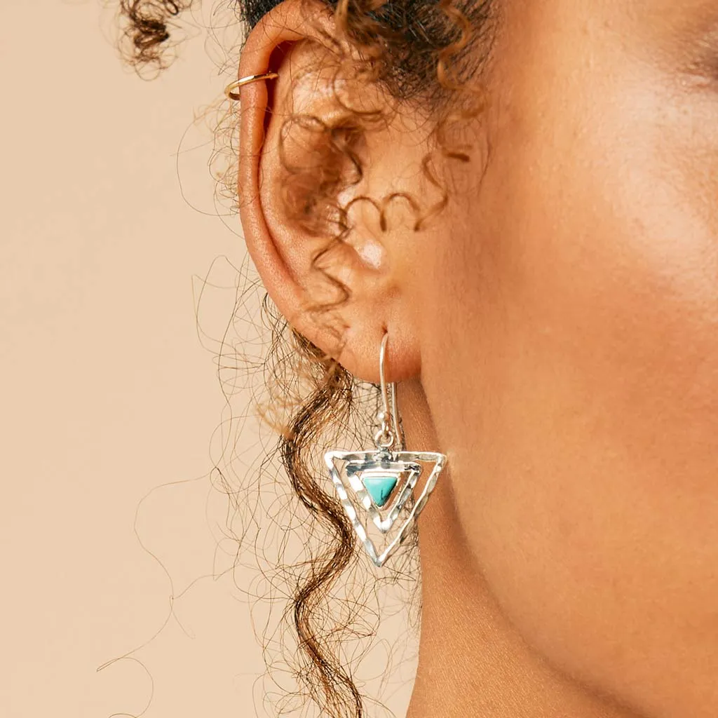 Infinity Trikona Earrings