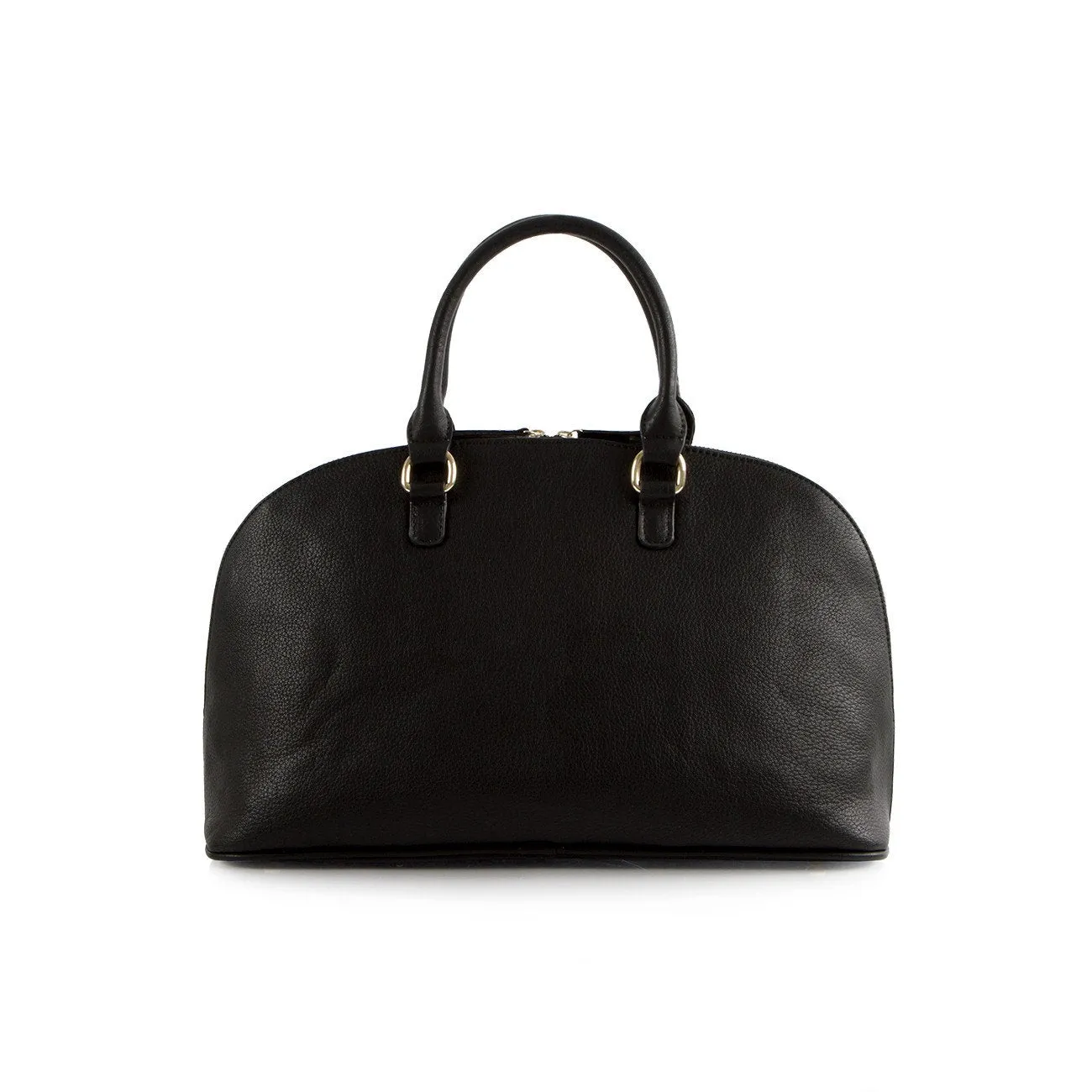 La Mode Dome Satchel - Black