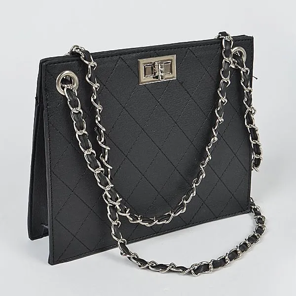 Leather strap Mat Clutch