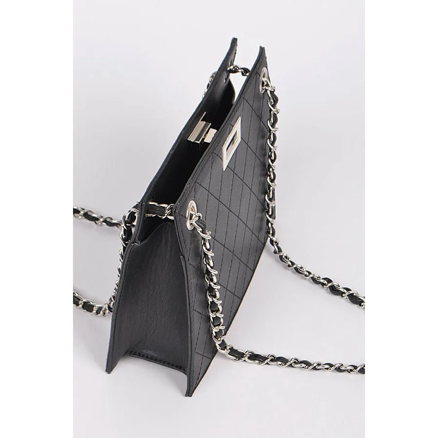 Leather strap Mat Clutch