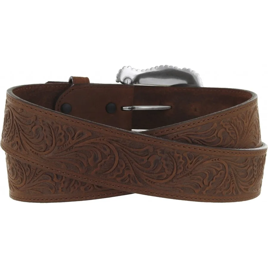MF Western Tony Lama Womens Layla Floral Embossed Western Belt C50739