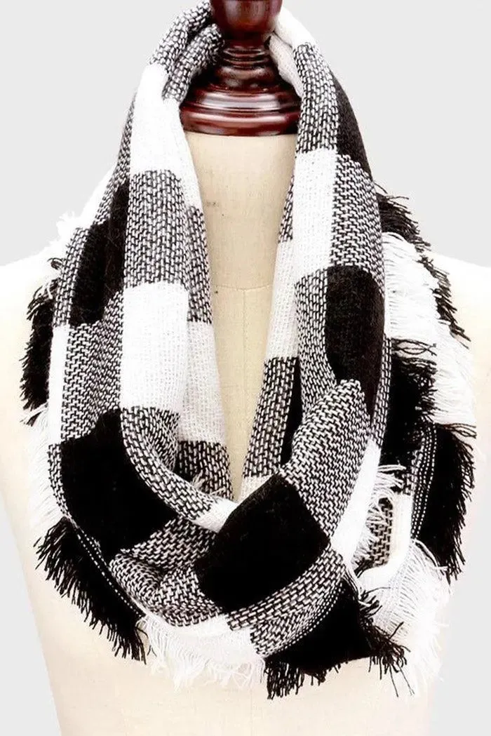Plaid Infinity Scarves (Multiple Colors)