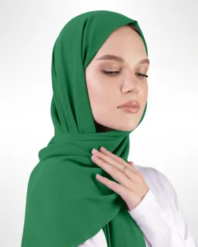 Premium Chiffon Hijab – Emerald Green
