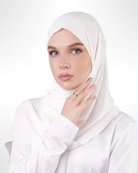 Premium Chiffon Hijab – White