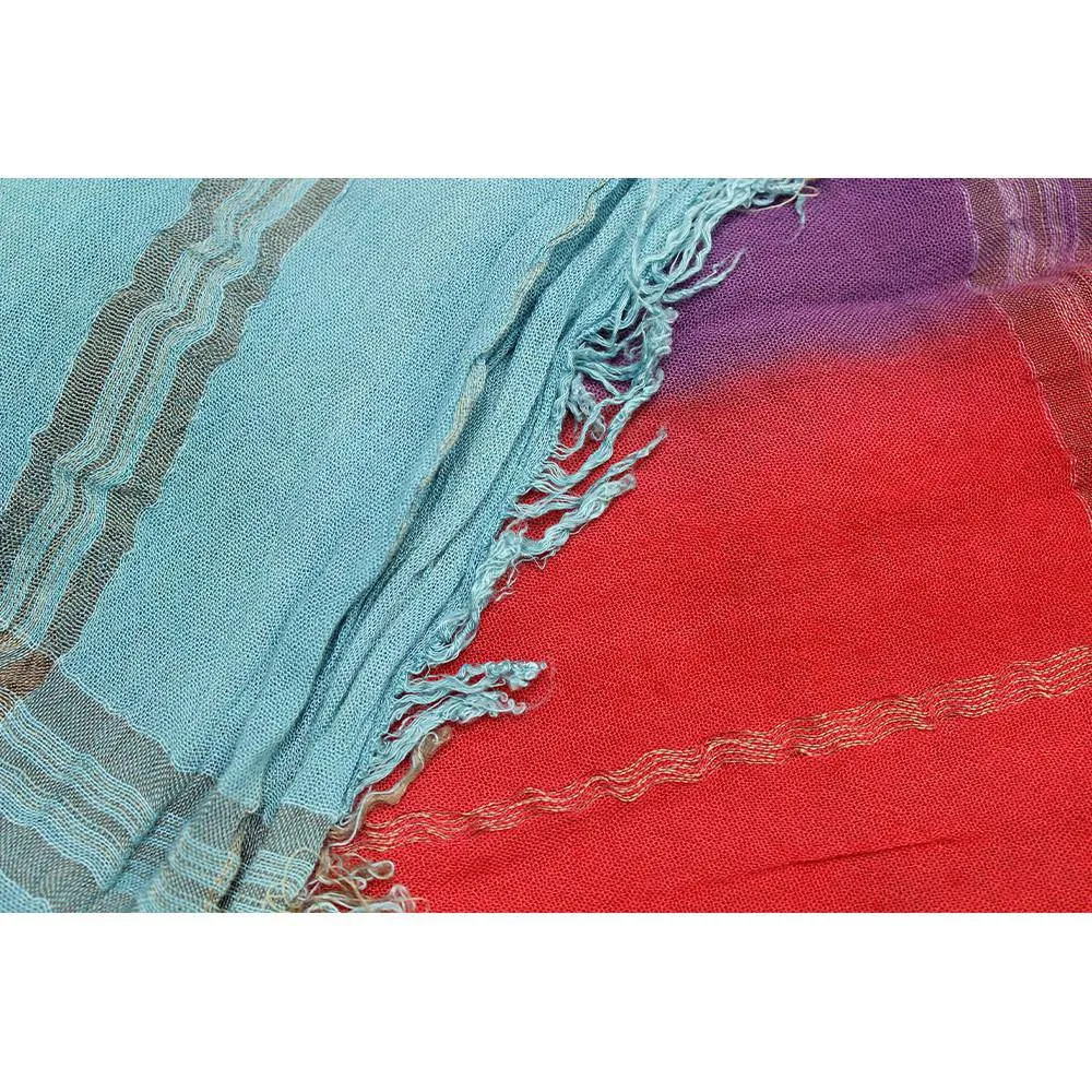Rainbow Plaid Scarf