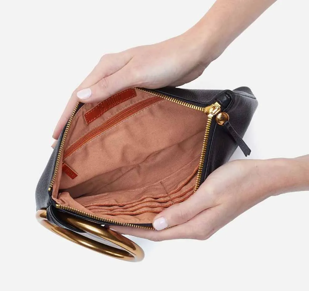 Shelia Ring Clutch in Black by Hobo