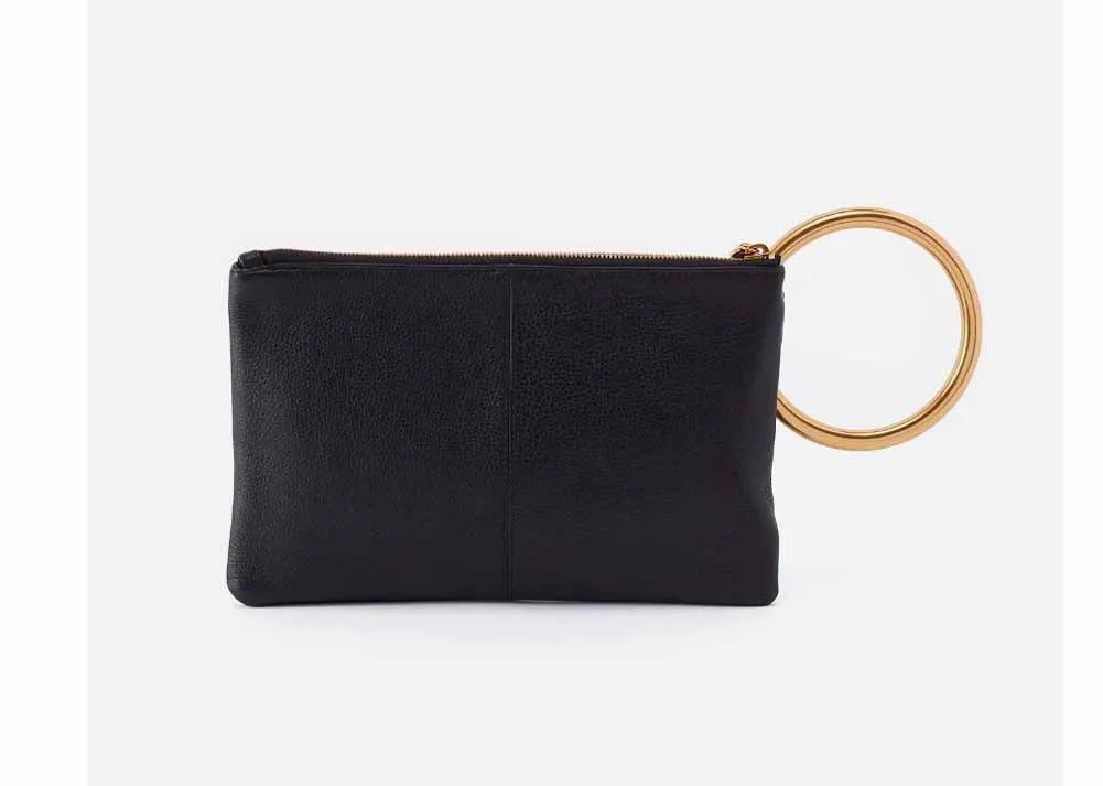Shelia Ring Clutch in Black by Hobo